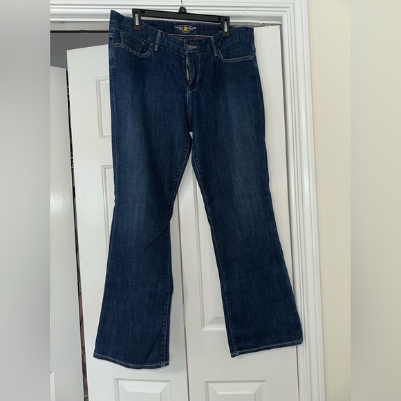 Lucky Brand Dark Blue Flare Jeans - Picture 1 of 5